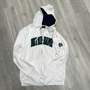 Notre Dame Hooded Zippered Sweatshirt